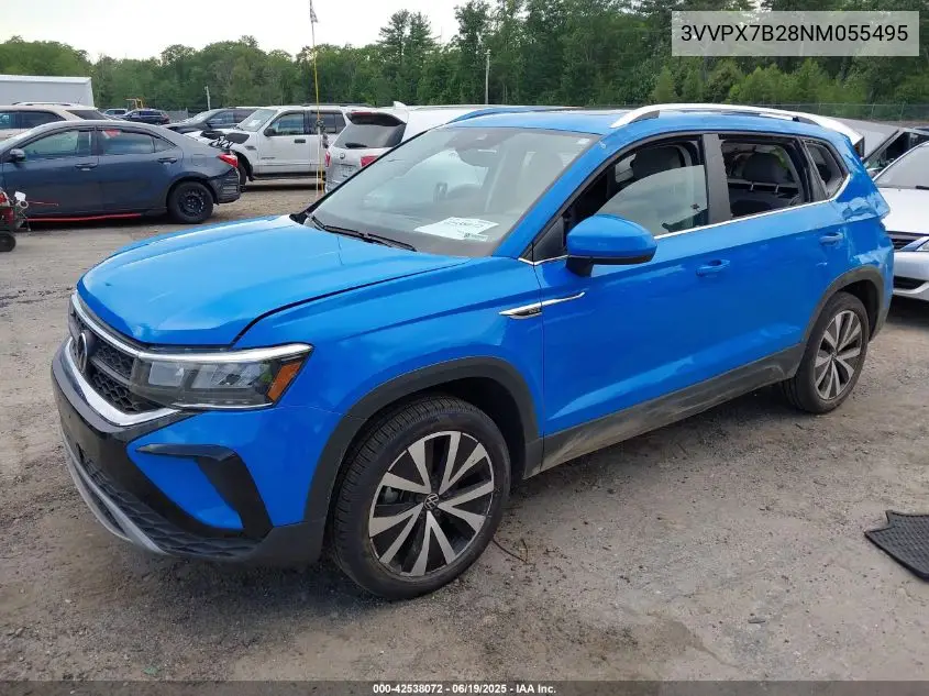 2022 Volkswagen Taos 1.5T Se VIN: 3VVPX7B28NM055495 Lot: 42538072