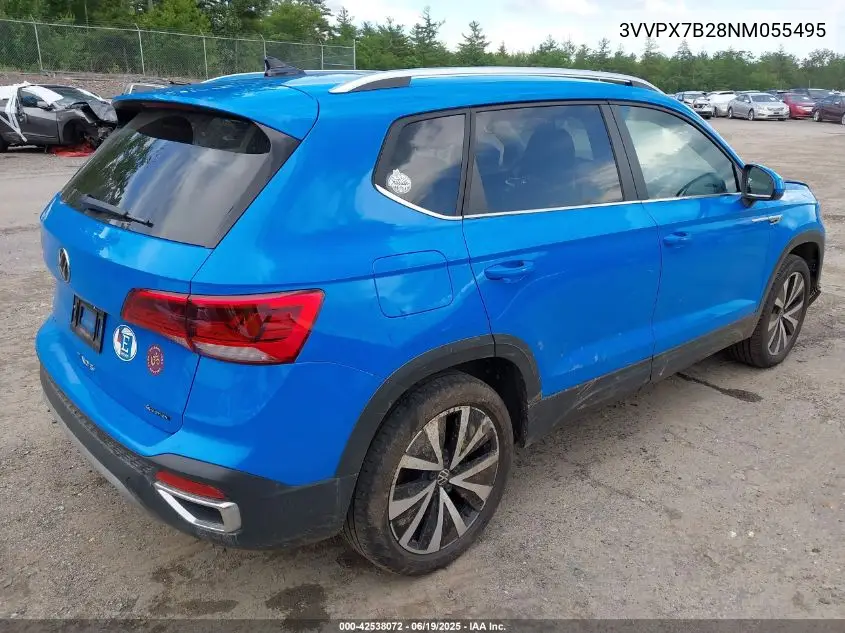 2022 Volkswagen Taos 1.5T Se VIN: 3VVPX7B28NM055495 Lot: 42538072