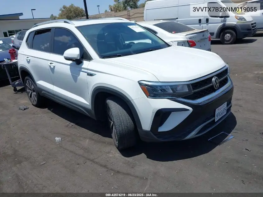 2022 Volkswagen Taos Se VIN: 3VVTX7B20NM019055 Lot: 42574219