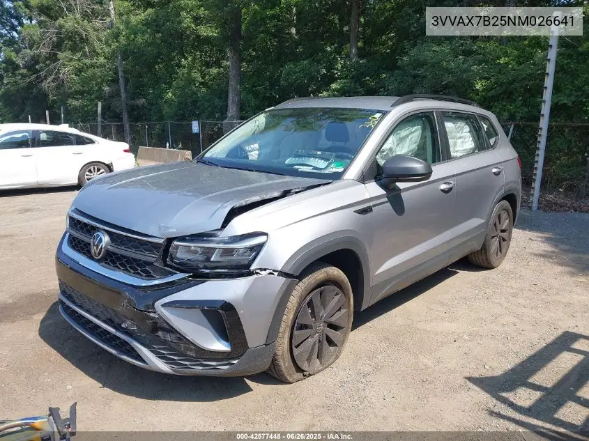 2022 Volkswagen Taos 1.5T S VIN: 3VVAX7B25NM026641 Lot: 42577448