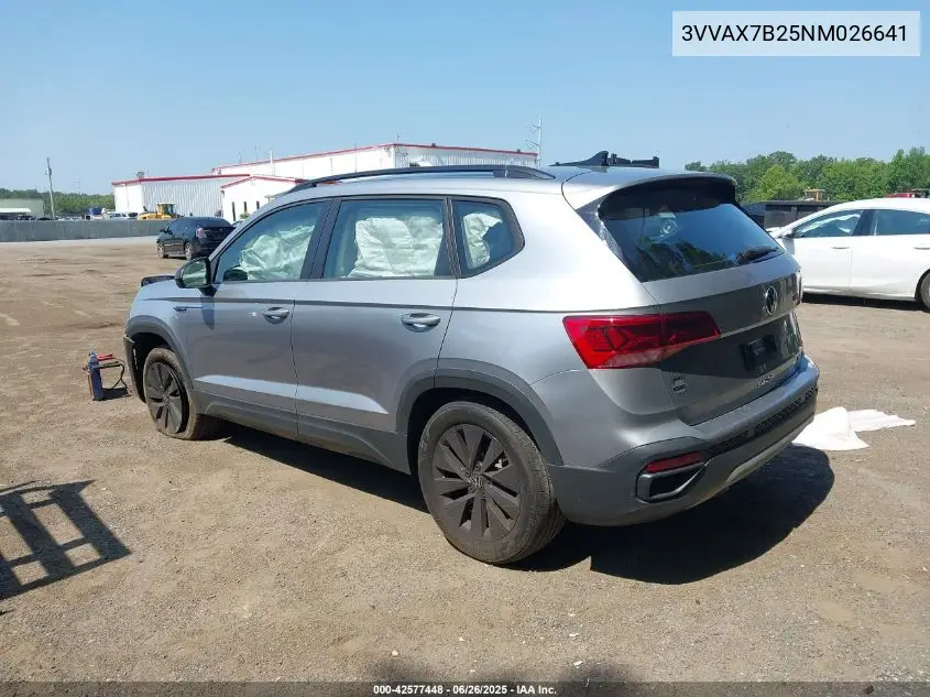 2022 Volkswagen Taos 1.5T S VIN: 3VVAX7B25NM026641 Lot: 42577448