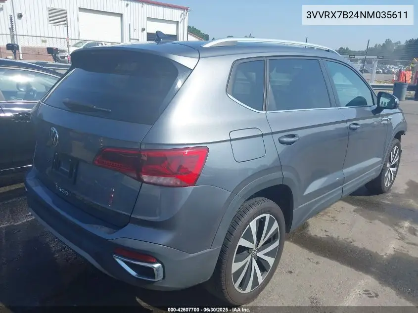 2022 Volkswagen Taos 1.5T Se VIN: 3VVRX7B24NM035611 Lot: 42607700