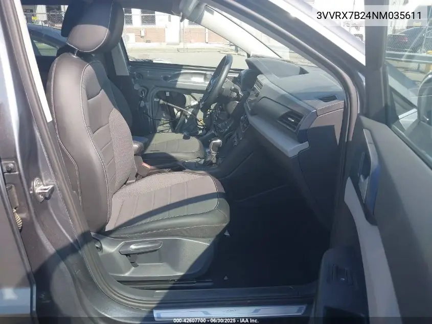 2022 Volkswagen Taos 1.5T Se VIN: 3VVRX7B24NM035611 Lot: 42607700