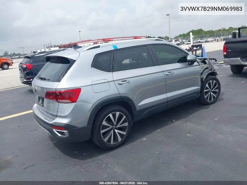 2022 Volkswagen Taos 1.5T Se VIN: 3VVWX7B29NM069983 Lot: 42607854