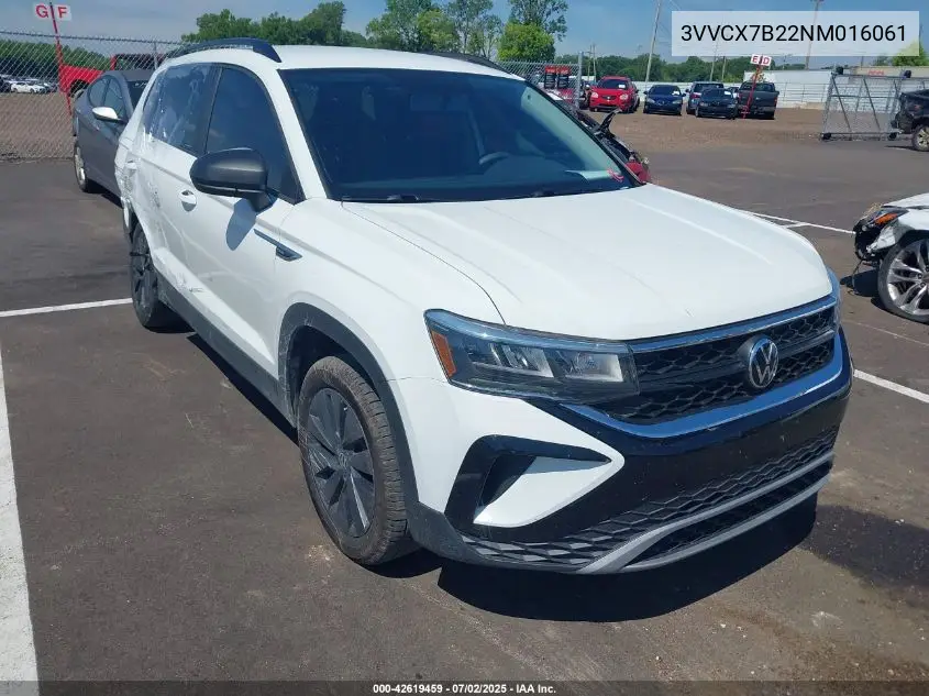 2022 Volkswagen Taos 1.5T S VIN: 3VVCX7B22NM016061 Lot: 42619459