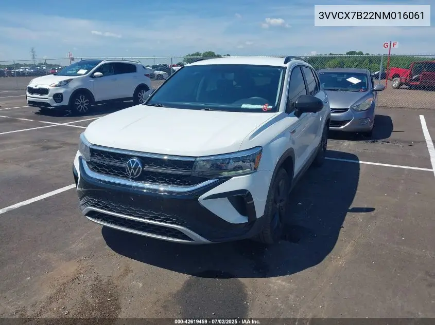2022 Volkswagen Taos 1.5T S VIN: 3VVCX7B22NM016061 Lot: 42619459