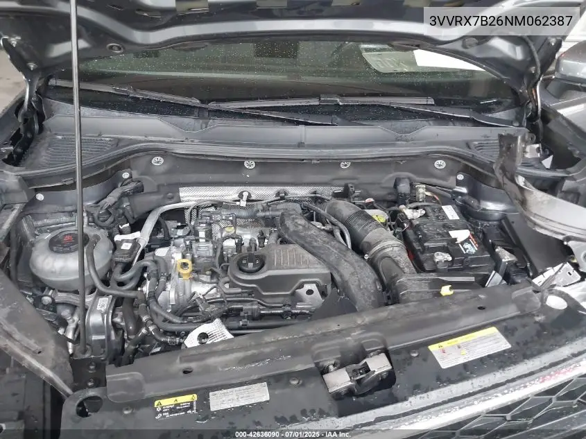 2022 Volkswagen Taos 1.5T Se VIN: 3VVRX7B26NM062387 Lot: 42636090