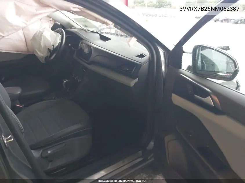 2022 Volkswagen Taos 1.5T Se VIN: 3VVRX7B26NM062387 Lot: 42636090