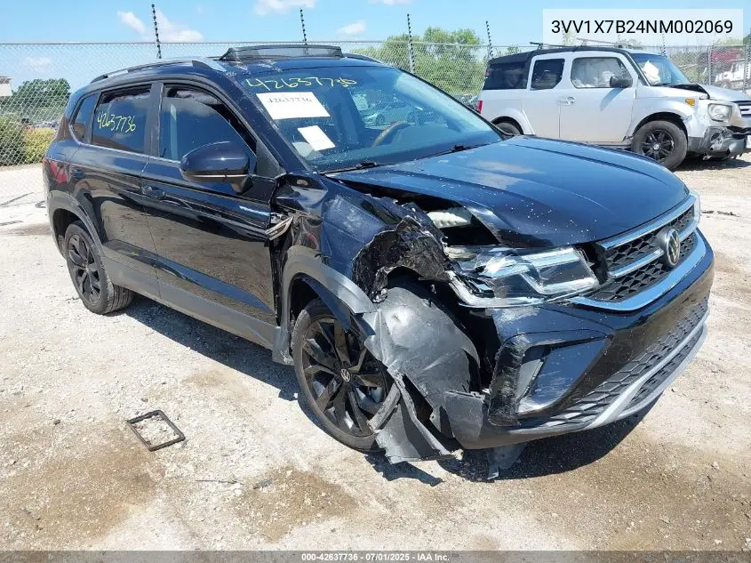 2022 Volkswagen Taos 1.5T Sel VIN: 3VV1X7B24NM002069 Lot: 42637736