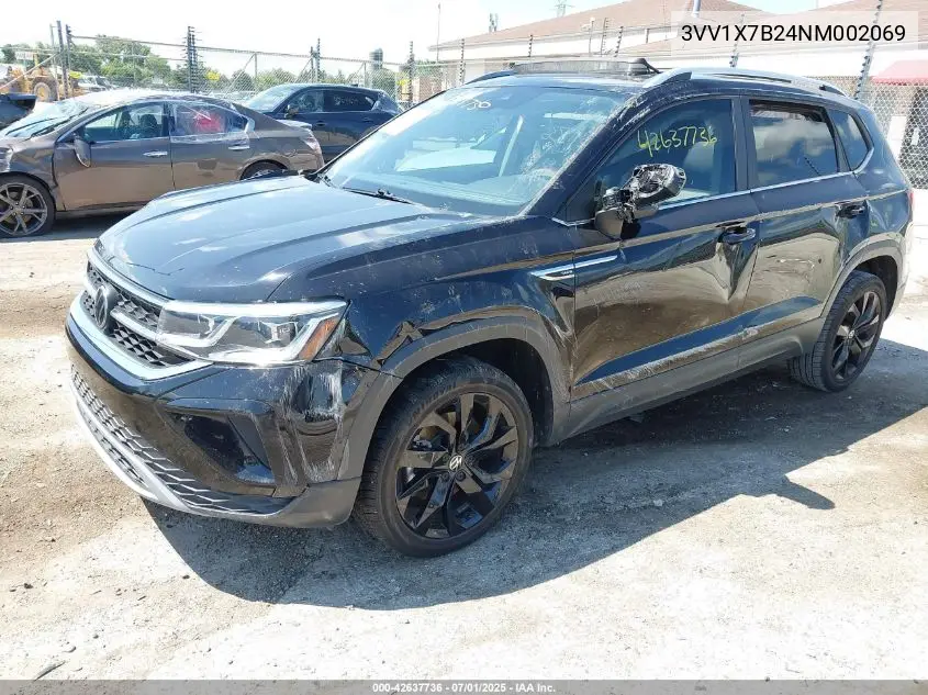 2022 Volkswagen Taos 1.5T Sel VIN: 3VV1X7B24NM002069 Lot: 42637736