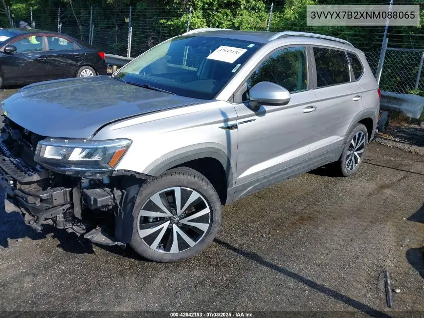 2022 Volkswagen Taos 1.5T Se VIN: 3VVYX7B2XNM088065 Lot: 42642153