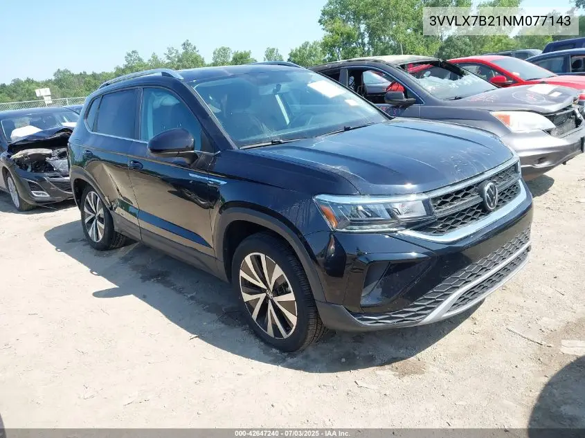 2022 Volkswagen Taos 1.5T Se VIN: 3VVLX7B21NM077143 Lot: 42647240