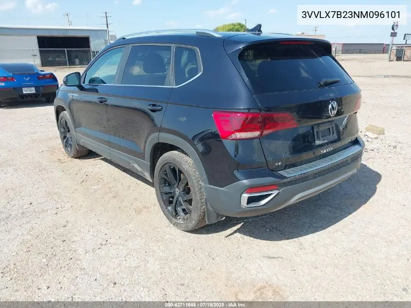 2022 Volkswagen Taos 1.5T Se VIN: 3VVLX7B23NM096101 Lot: 42711648