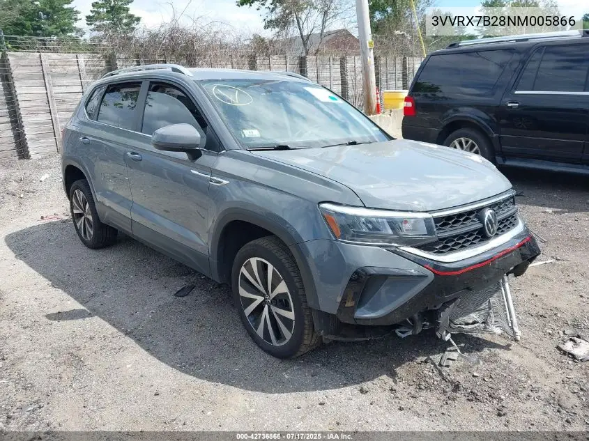 2022 Volkswagen Taos 1.5T Se VIN: 3VVRX7B28NM005866 Lot: 42736866