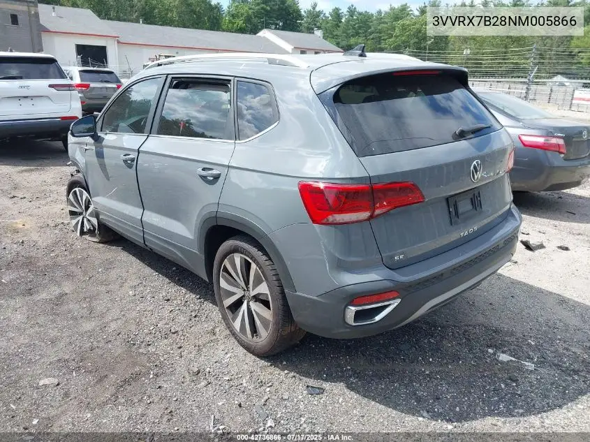 2022 Volkswagen Taos 1.5T Se VIN: 3VVRX7B28NM005866 Lot: 42736866