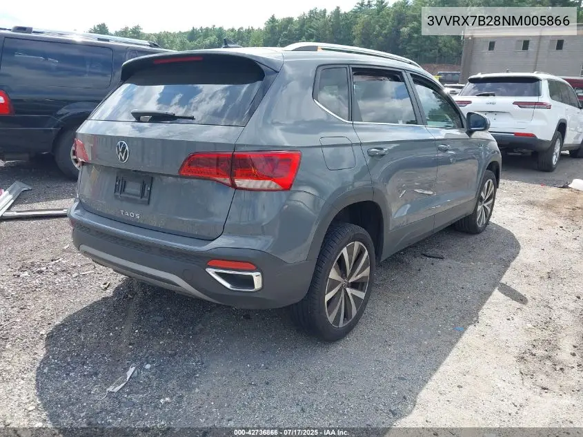 2022 Volkswagen Taos 1.5T Se VIN: 3VVRX7B28NM005866 Lot: 42736866