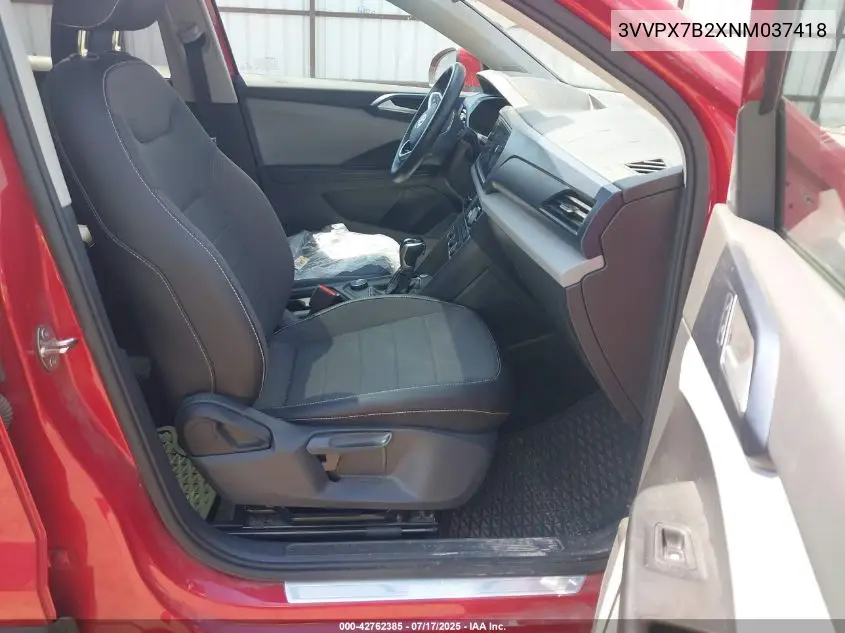 2022 Volkswagen Taos 1.5T Se VIN: 3VVPX7B2XNM037418 Lot: 42762385
