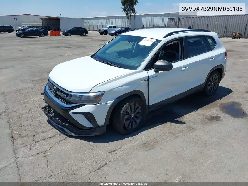 2022 Volkswagen Taos 1.5T S VIN: 3VVDX7B29NM059185 Lot: 42796965