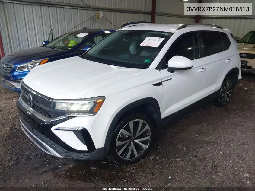 2022 Volkswagen Taos 1.5T Se VIN: 3VVRX7B27NM018513 Lot: 42798856
