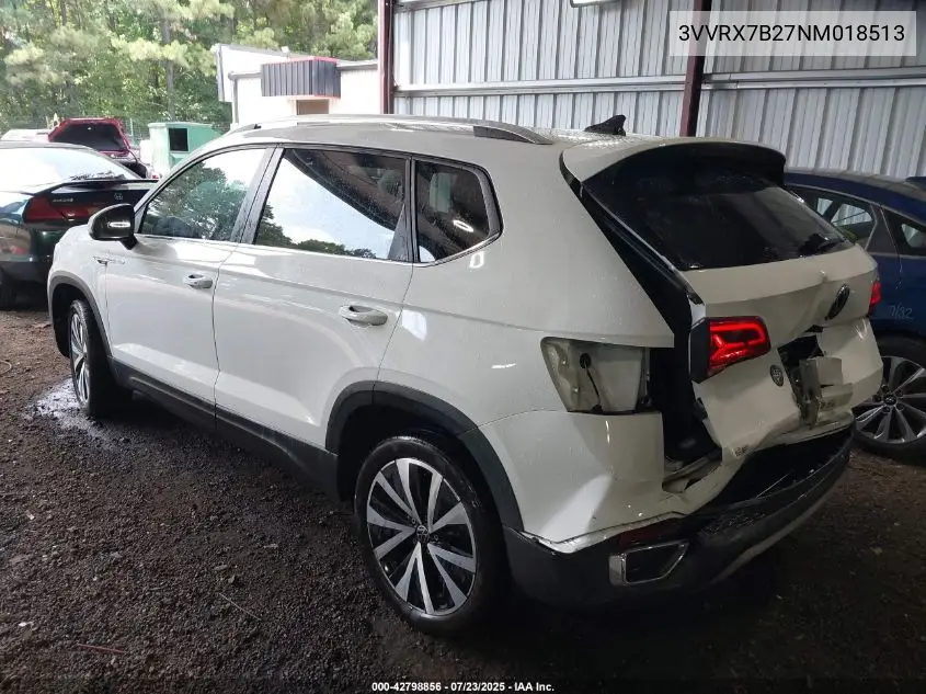 2022 Volkswagen Taos 1.5T Se VIN: 3VVRX7B27NM018513 Lot: 42798856