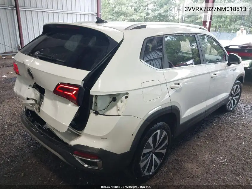 2022 Volkswagen Taos 1.5T Se VIN: 3VVRX7B27NM018513 Lot: 42798856
