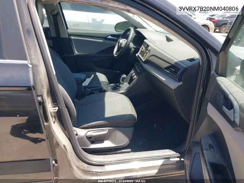 2022 Volkswagen Taos 1.5T Se VIN: 3VVRX7B20NM040806 Lot: 42799370