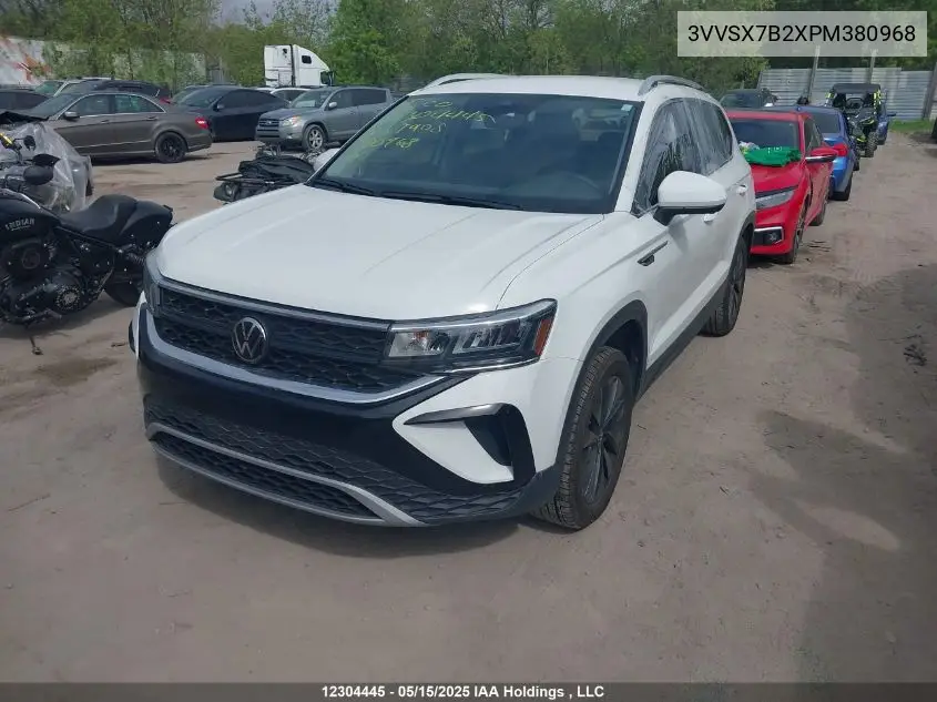 2023 Volkswagen Taos Comfortline VIN: 3VVSX7B2XPM380968 Lot: 12304445