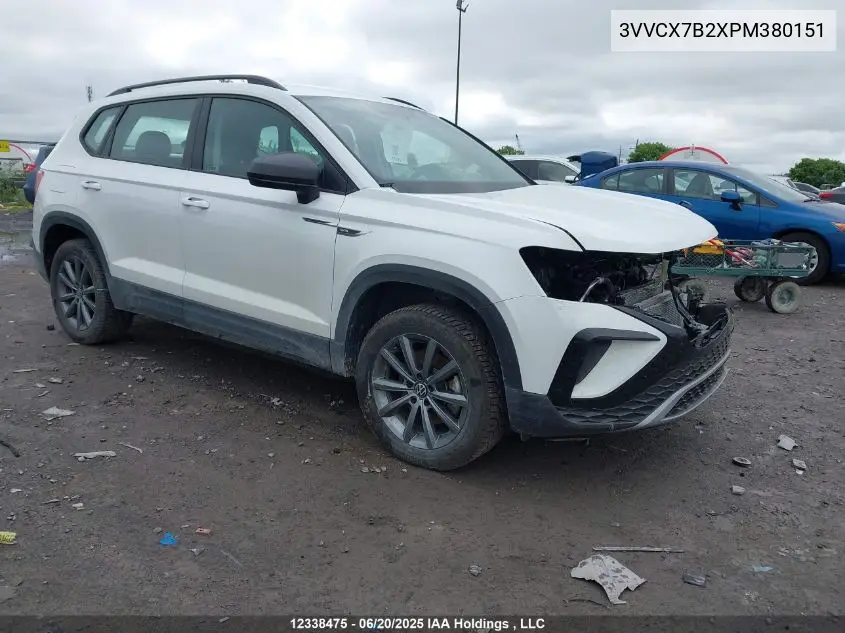 2023 Volkswagen Taos S VIN: 3VVCX7B2XPM380151 Lot: 12338475