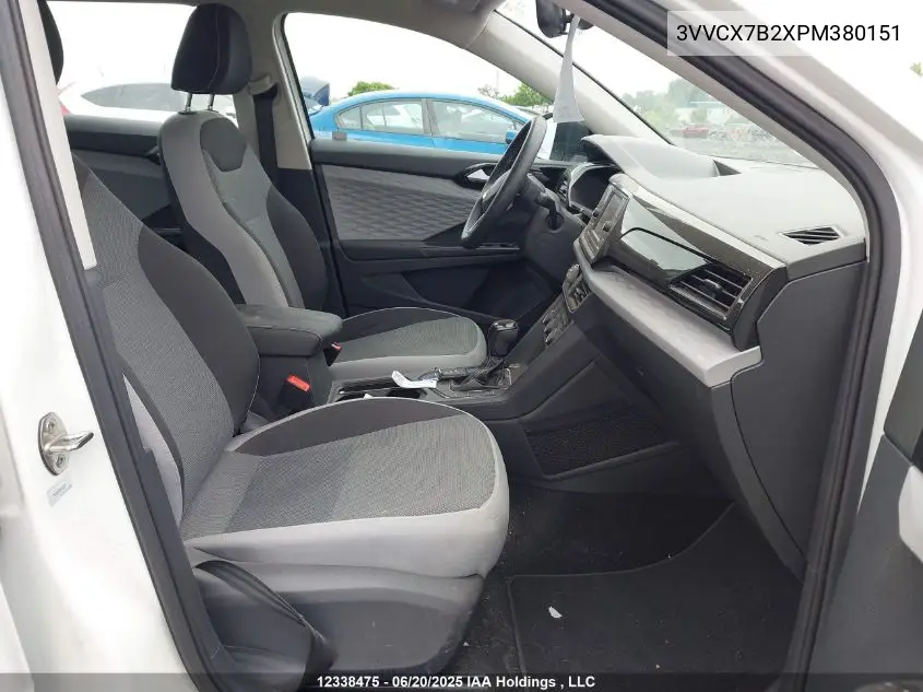 2023 Volkswagen Taos S VIN: 3VVCX7B2XPM380151 Lot: 12338475