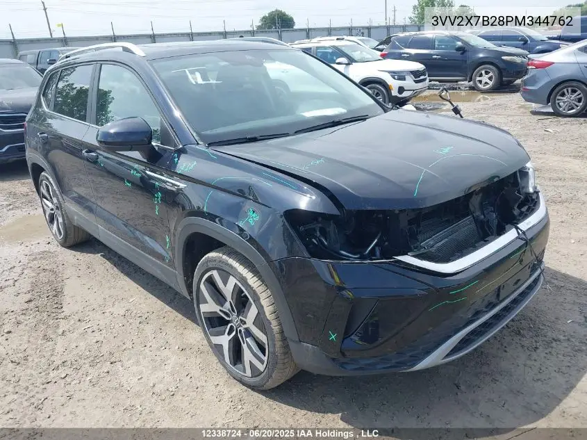 2023 Volkswagen Taos Highline VIN: 3VV2X7B28PM344762 Lot: 12338724