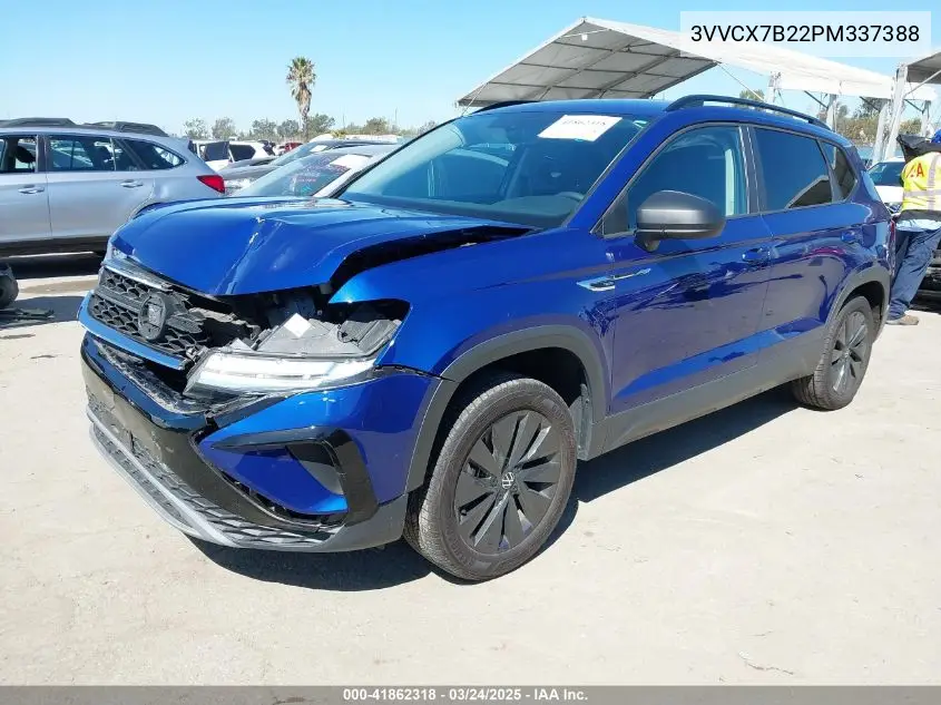 2023 Volkswagen Taos 1.5T S VIN: 3VVCX7B22PM337388 Lot: 41862318