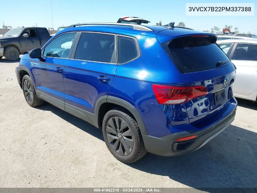 2023 Volkswagen Taos 1.5T S VIN: 3VVCX7B22PM337388 Lot: 41862318