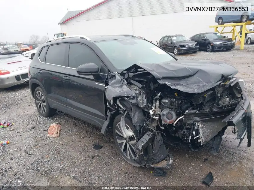 2023 Volkswagen Taos 1.5T Se VIN: 3VVNX7B27PM336553 Lot: 42012375