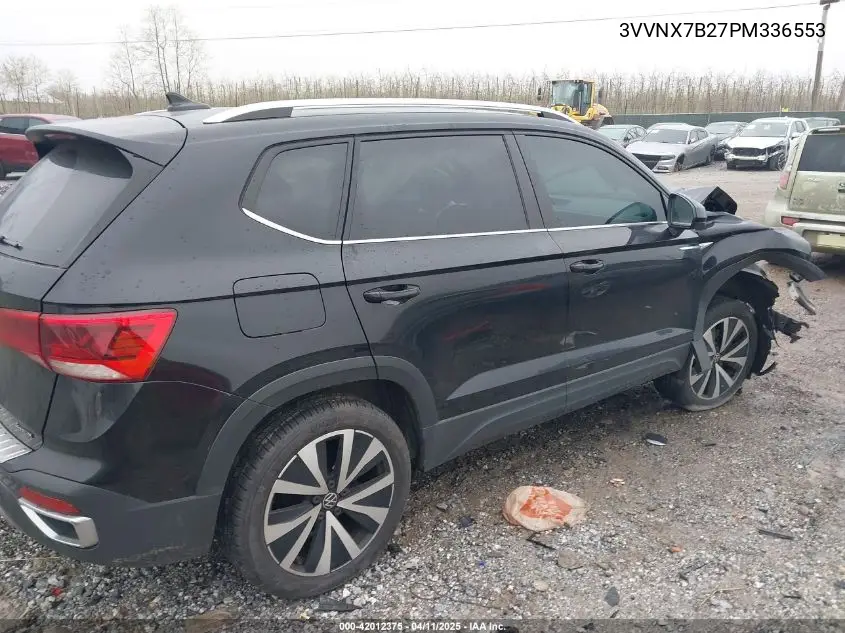 2023 Volkswagen Taos 1.5T Se VIN: 3VVNX7B27PM336553 Lot: 42012375