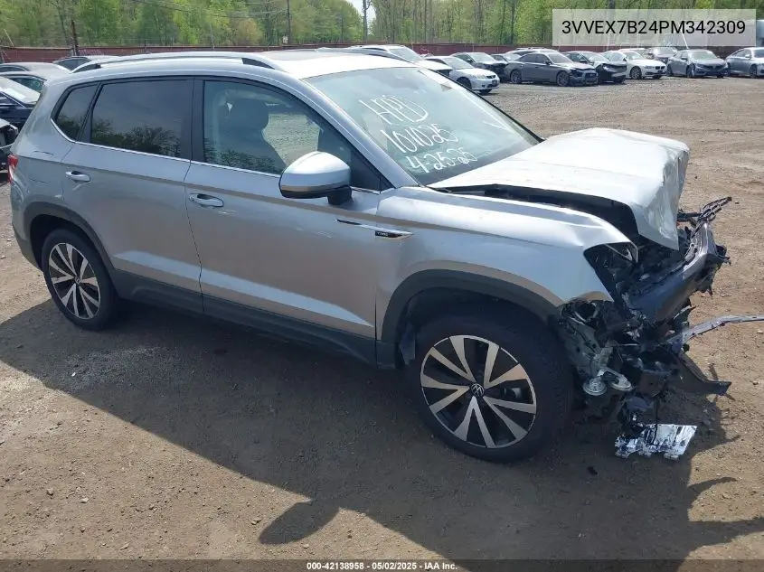 2023 Volkswagen Taos 1.5T Se VIN: 3VVEX7B24PM342309 Lot: 42138958
