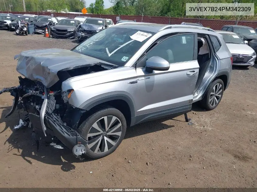 2023 Volkswagen Taos 1.5T Se VIN: 3VVEX7B24PM342309 Lot: 42138958