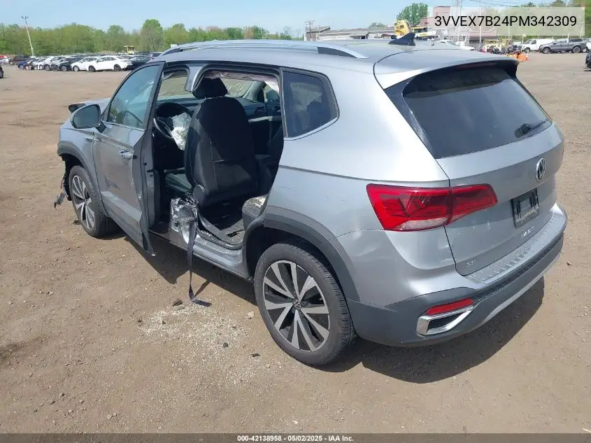 2023 Volkswagen Taos 1.5T Se VIN: 3VVEX7B24PM342309 Lot: 42138958