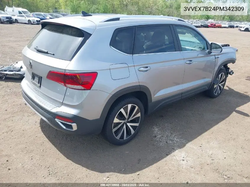 2023 Volkswagen Taos 1.5T Se VIN: 3VVEX7B24PM342309 Lot: 42138958