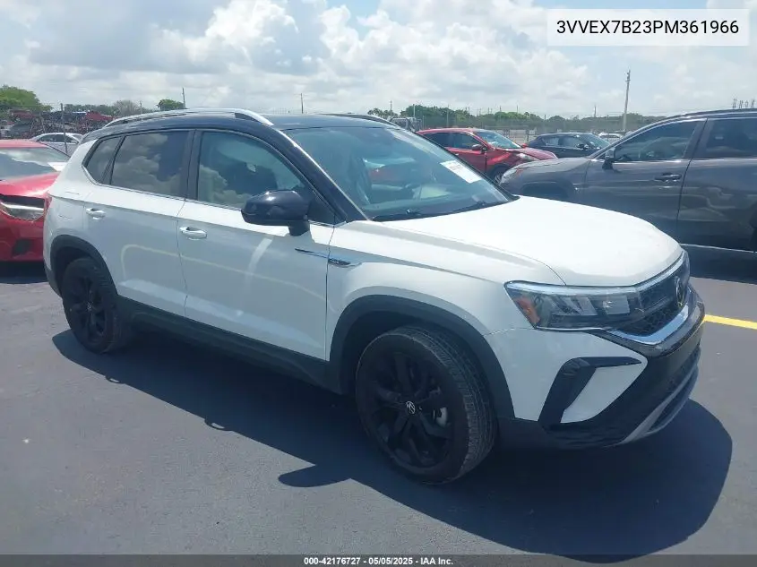 2023 Volkswagen Taos 1.5T Se VIN: 3VVEX7B23PM361966 Lot: 42176727