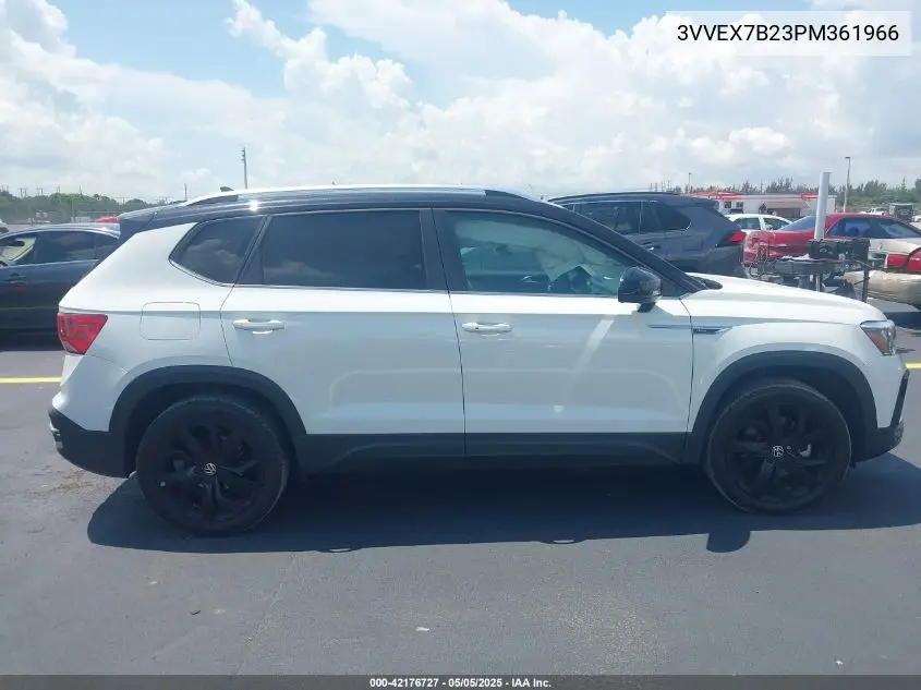 2023 Volkswagen Taos 1.5T Se VIN: 3VVEX7B23PM361966 Lot: 42176727