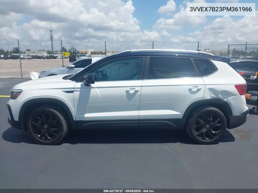 2023 Volkswagen Taos 1.5T Se VIN: 3VVEX7B23PM361966 Lot: 42176727