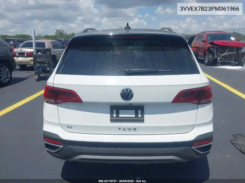 2023 Volkswagen Taos 1.5T Se VIN: 3VVEX7B23PM361966 Lot: 42176727