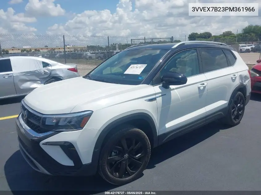 2023 Volkswagen Taos 1.5T Se VIN: 3VVEX7B23PM361966 Lot: 42176727