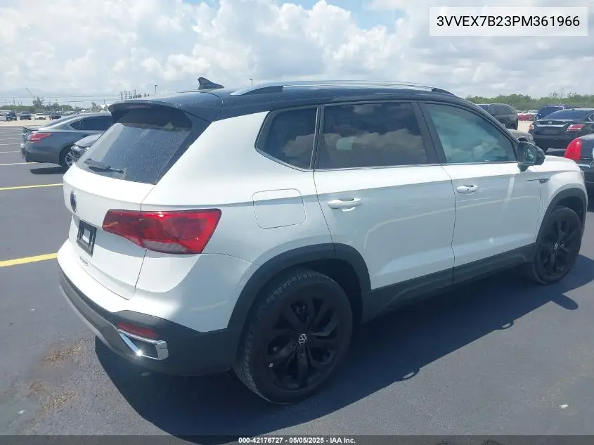 2023 Volkswagen Taos 1.5T Se VIN: 3VVEX7B23PM361966 Lot: 42176727