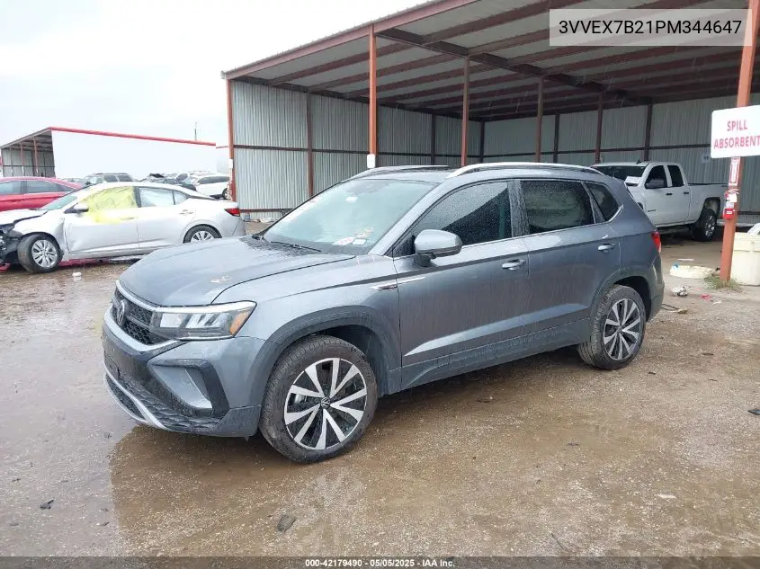 2023 Volkswagen Taos 1.5T Se VIN: 3VVEX7B21PM344647 Lot: 42179490