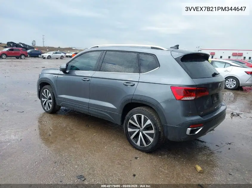 2023 Volkswagen Taos 1.5T Se VIN: 3VVEX7B21PM344647 Lot: 42179490