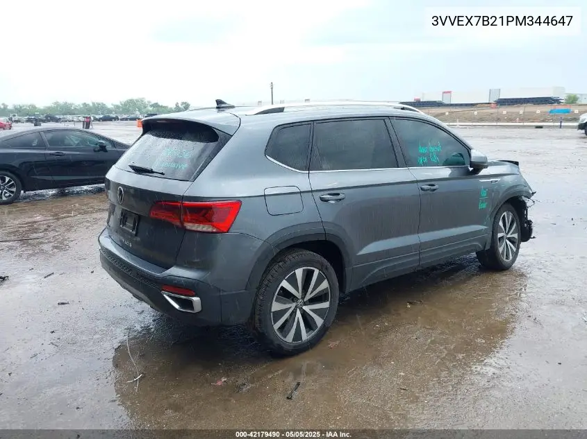 2023 Volkswagen Taos 1.5T Se VIN: 3VVEX7B21PM344647 Lot: 42179490