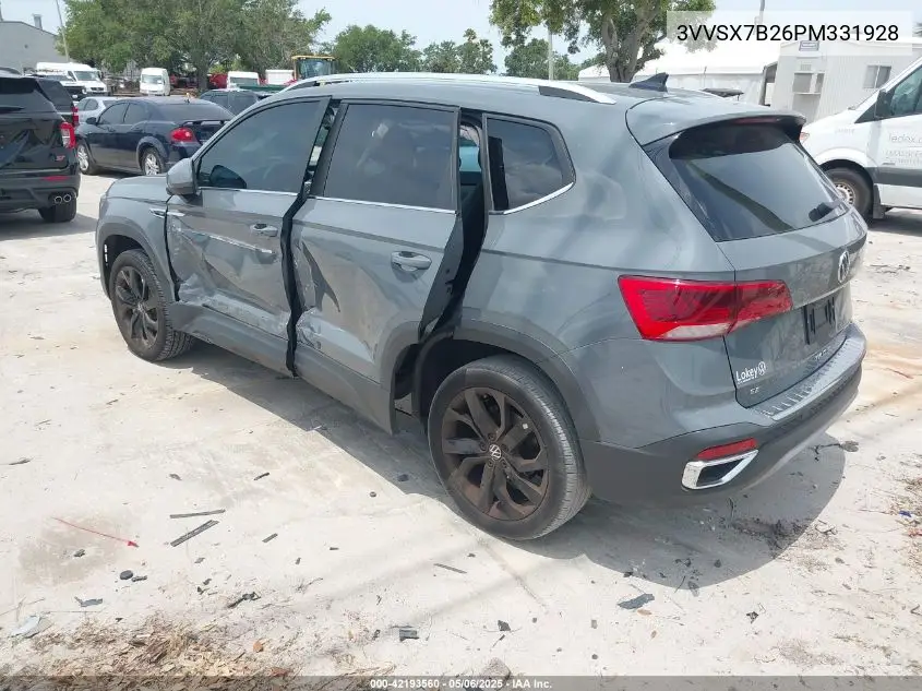 2023 Volkswagen Taos 1.5T Se VIN: 3VVSX7B26PM331928 Lot: 42193560