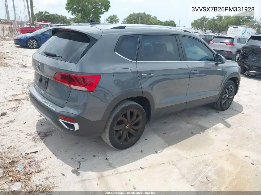 2023 Volkswagen Taos 1.5T Se VIN: 3VVSX7B26PM331928 Lot: 42193560