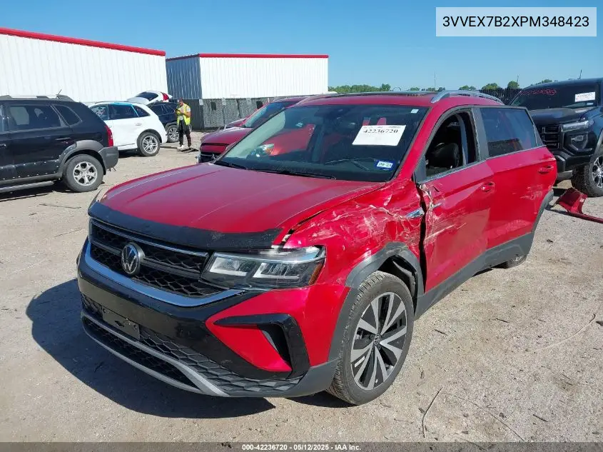 2023 Volkswagen Taos 1.5T Se VIN: 3VVEX7B2XPM348423 Lot: 42236720
